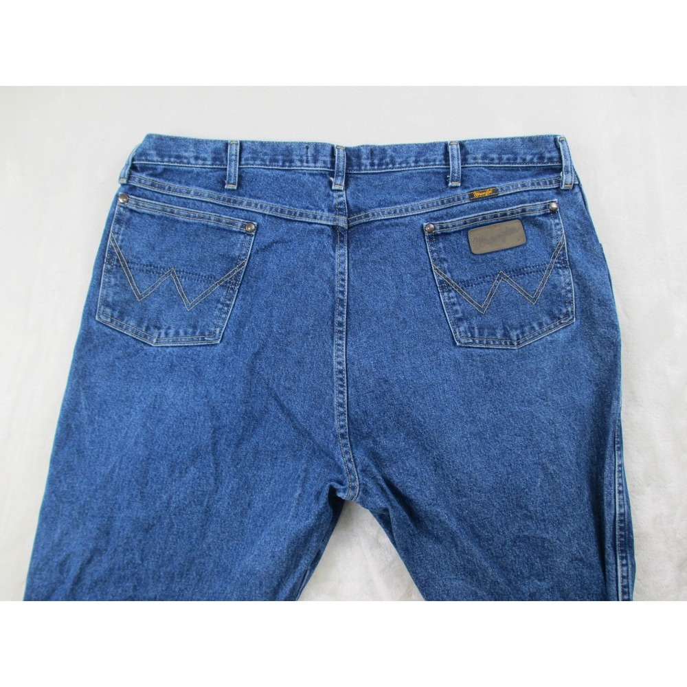 Wrangler George Strait Pants Mens 42 Blue Denim Jeans‎ Western Casual 42X34* - Picture 5 of 12
